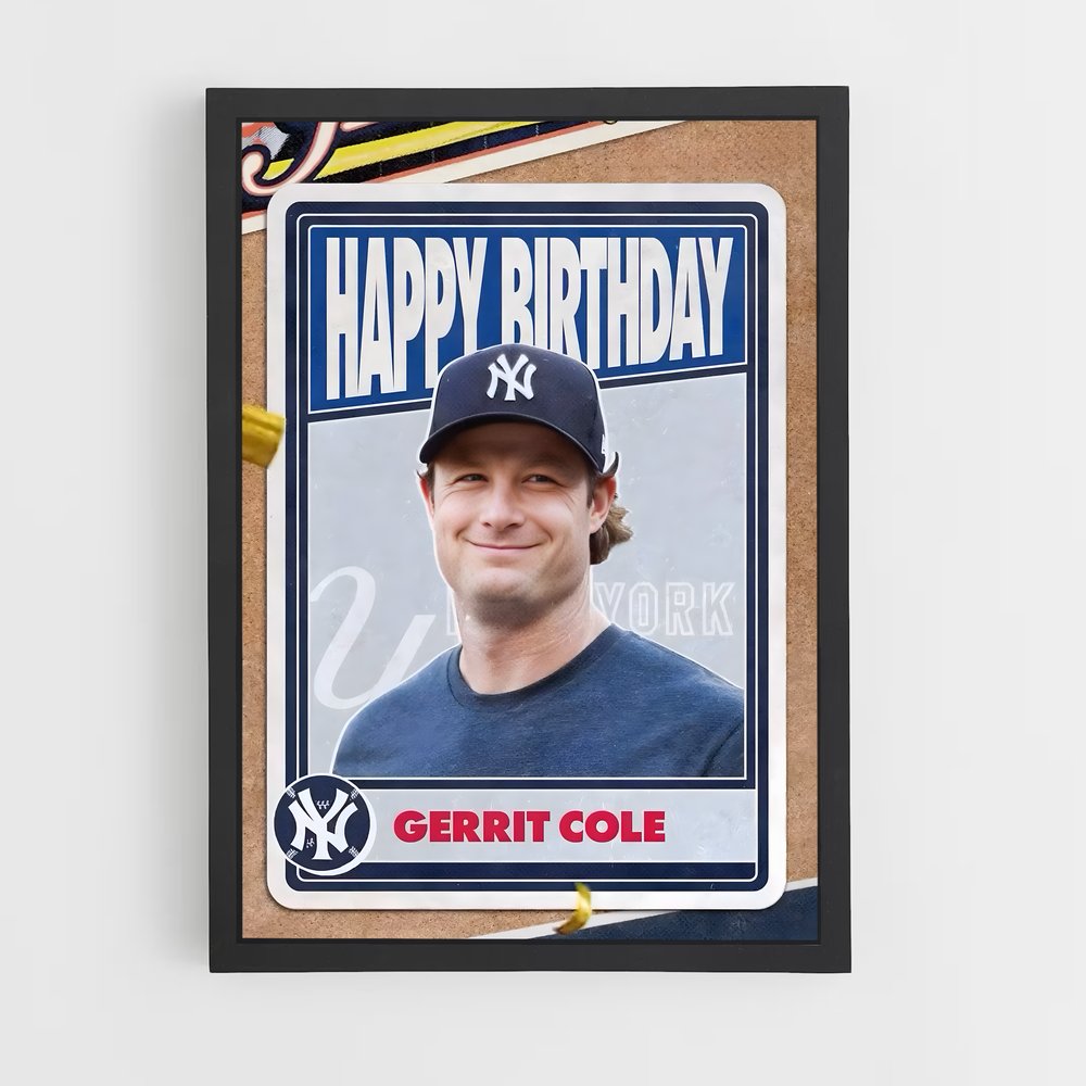 Poster Gerrit cole roi – affiche Baseball (vue 2)